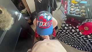 Hawk Tuah Girl Spits on Big Monster Cock During Sucking Blowjob