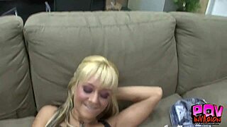 Hot Blonde Singer Briana Gets Bent Over For POV Doggystyle Fuck!