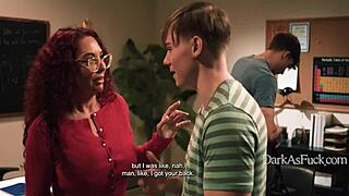 Teacher blackmailed into threesome with student and friend