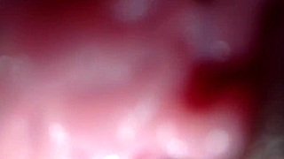 pretty girl orgasms from tight shaved pussy creampie