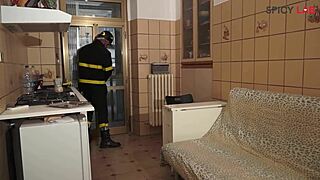 firefighter julius opens door and pussy of luna dark