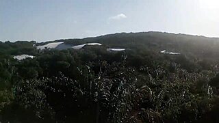 I turn the muscular lifeguard into my bitch on the beach