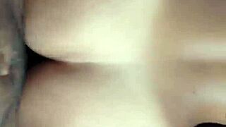 Latina with big ass bends over for doggystyle fucking