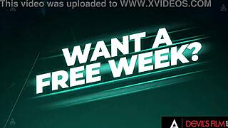 devils film - gorgeous babes lily lane and maya woulfe share cock in steamy threesome