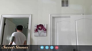 petite 18+ milf bounces pretty hairless pussy on rock hard cock