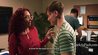 Teacher blackmailed into threesome with student and friend