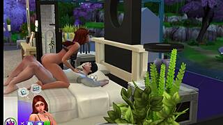 Sexy redhead cheats with asian guy