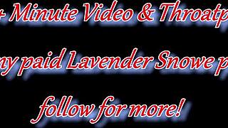 neck bulging deepthroat with side view distension, gulping throatpie on goth slut