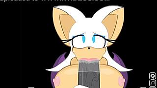 Rouge Interrupts Shadow To Suck His Monster Cock In This Extra Secret Scene!