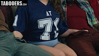 Stepdaughter, is this why they call football a contact sport?