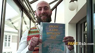 virgin preacher cums so hard condom explodes in milf 😱