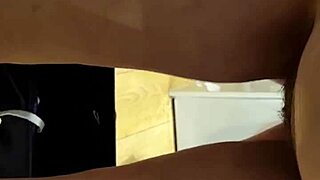 hubby and wife get frisky with blowjob and sex in the kitchen