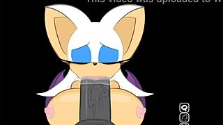 Rouge Interrupts Shadow To Suck His Monster Cock In This Extra Secret Scene!