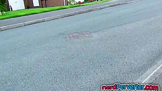 British Tattooed Babe Feels Passion Banging Nerd