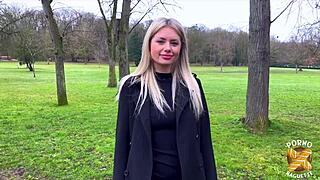 Blonde Georgia Gets Violently Fucked In Stockings