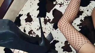 Hey, check out this MILF getting assfucked in lingerie from POV