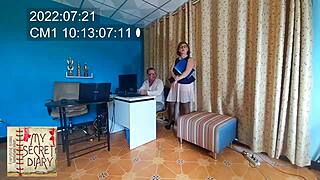 Boss dominates secretary with pussy and mouth blowjob in office compilation