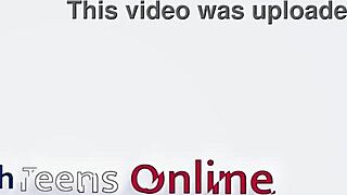 victoria greene sucks cock and gets her uniform drenched in cum at the milking table 😍