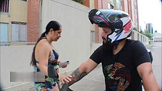 I picked up this chubby milf who paid for the ride with rough sex