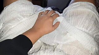 Shy girlfriend skillfully handles pussy with muff diving and cum in skirt.