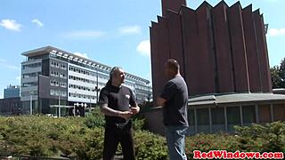 dicksucking amsterdam hooker pleases tourist with natural tits hairless fetish shaved european fingering cock puffy