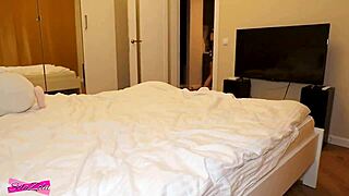 Is she fucking her lover while husband works?