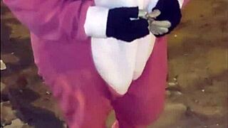 fucking a fat mature prostitute on the street without condom