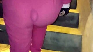 fucking a fat mature prostitute on the street without condom