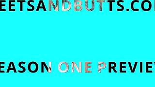 Worship these sexy feet and butts, teen