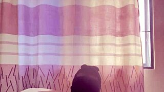 big ebony ass and tits get fingered hard in lesbian pleasure!