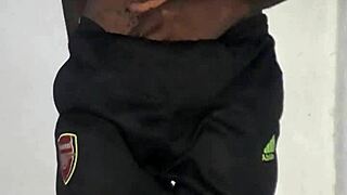 I filmed a Kenyan man with a big dick masturbating on camera