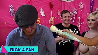 Lucky fan reams tory lane and megan in horny threesome?