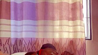 big ebony ass and tits get fingered hard in lesbian pleasure!