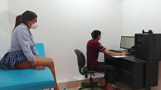 Perverted Doctor Fucks Pussy Of Horny 18 Year Old Teen 18+Ager With Kinky Fetish Legs