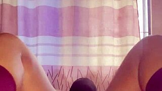 big ebony ass and tits get fingered hard in lesbian pleasure!