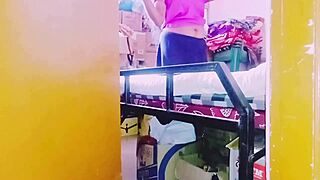 desi housewife unfortunately chatting with store keeper in telugu