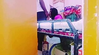 desi housewife unfortunately chatting with store keeper in telugu