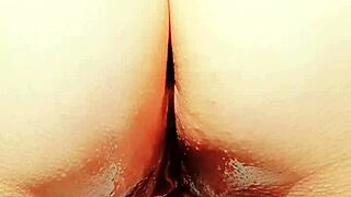 Blonde Wife's Huge Wet Pussy Played In The Garden