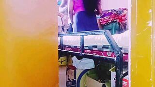 desi housewife unfortunately chatting with store keeper in telugu