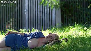 Who knew a simple hiking trip could reveal saggy tits flashing in public with submissive outdoor exposure?