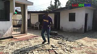 caught my landlord fucking a church member in public, with deepthroat and creampie on big black cock