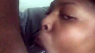 big black cock gets sucked by young mommy in suggestive scene