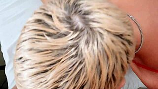 My asian girlfriend surprises me by bringing her big ass blonde friend for a wild threesome fuck session