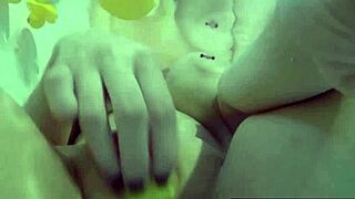 Sexy Nadia Enjoys a Bath with Rubber Duckies While Masturbating