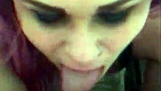 My Stepsister Tours Her Apartment With Dick In Mouth, Deepthroating Submissively. Goth Babe Licks Passionately.