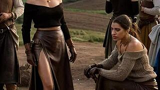 the duchess in leather lingerie and boots, a classy yet naughty ai porn dream