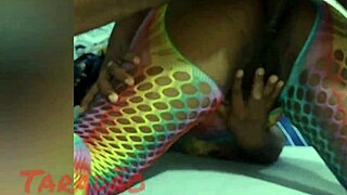 During halloween, I licked and spread her narrow ass before anal