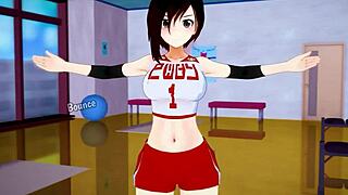 team rwby gets creampie during workout pov