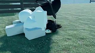 a player engages in intense combat in roblox game