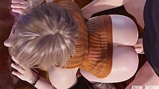 Resident Evil Ashley Performs Striptease With Clothes Ripped